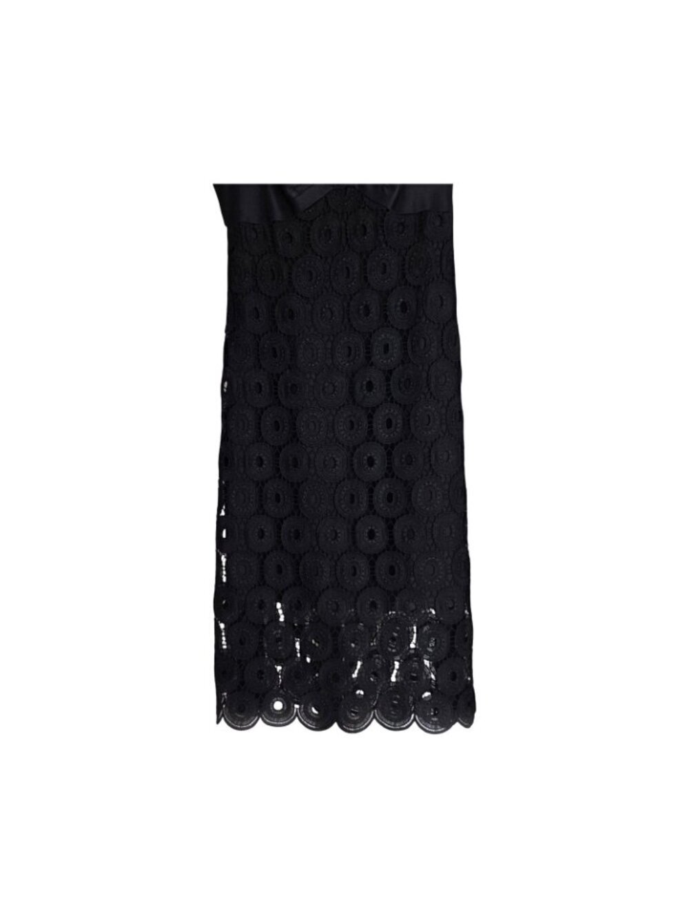 Women's - Yoana Baraschi Black Medallion Lace Sheath Dress, Size 0 - Picture 5 of 10